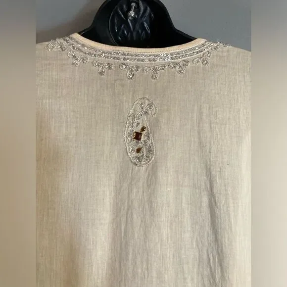 Studio Spa lightweight rhinestone ombre tunic top - Picture 7 of 10